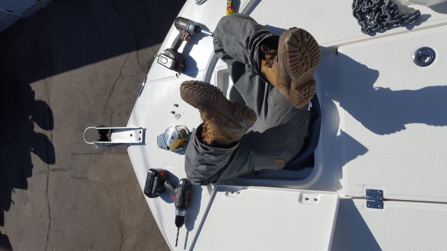 Our Service Dept. hard at work 3A Marine Service Inc. is a Robalo boat dealership located in Hingham, MA