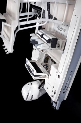 Overhead view of the  Robalo 246 Cayman SD 