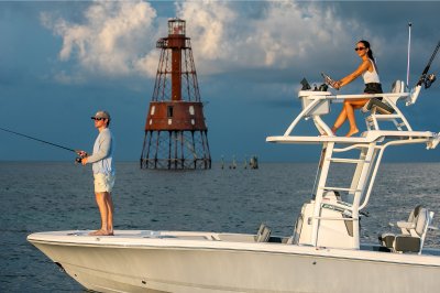 2026 R246 Cayman Sky Deck Fishing Front Port View