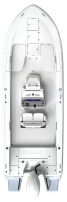 Overhead view of the  Robalo 266 Cayman 