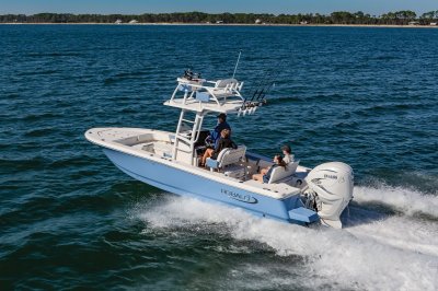 2027 R266 Cayman Sky Deck Running in Ocean
