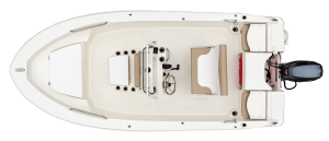 Overhead view of the  Robalo R160 