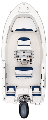 Overhead view of the  Robalo R180 