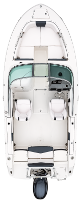 Overhead view of the  Robalo R207 