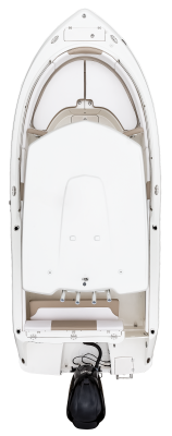 Overhead view of the  Robalo R222 