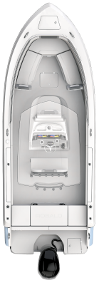 Overhead view of the  Robalo R230 