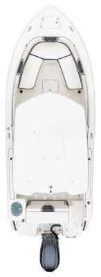 Overhead view of the  Robalo R230 