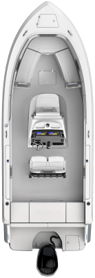 Overhead view of the  Robalo 232 Explorer  