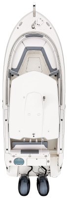 Overhead view of the  Robalo R242 
