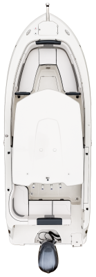 Overhead view of the  Robalo 242 Explorer  