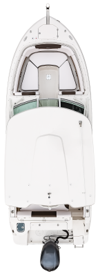 Overhead view of the  Robalo R247 