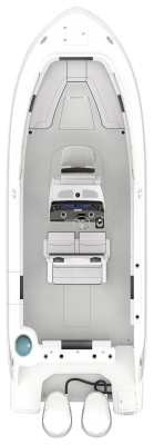 Overhead view of the  Robalo R272 