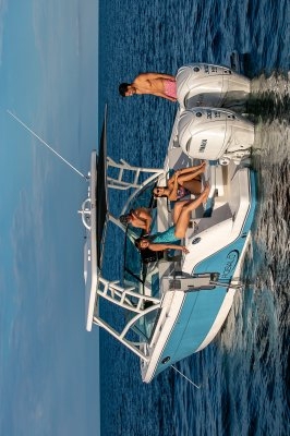 Overhead view of the  Robalo R317 